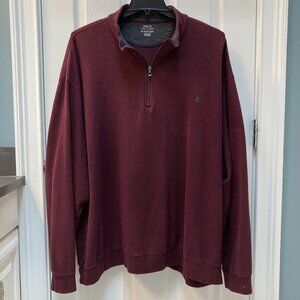 Polo Ralph Lauren Burgundy 1/4 Zip Pullover Sweater Size 4XB